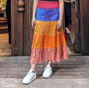 Multicolor Sequined Skirt